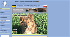 Desktop Screenshot of db-tierhilfe.de